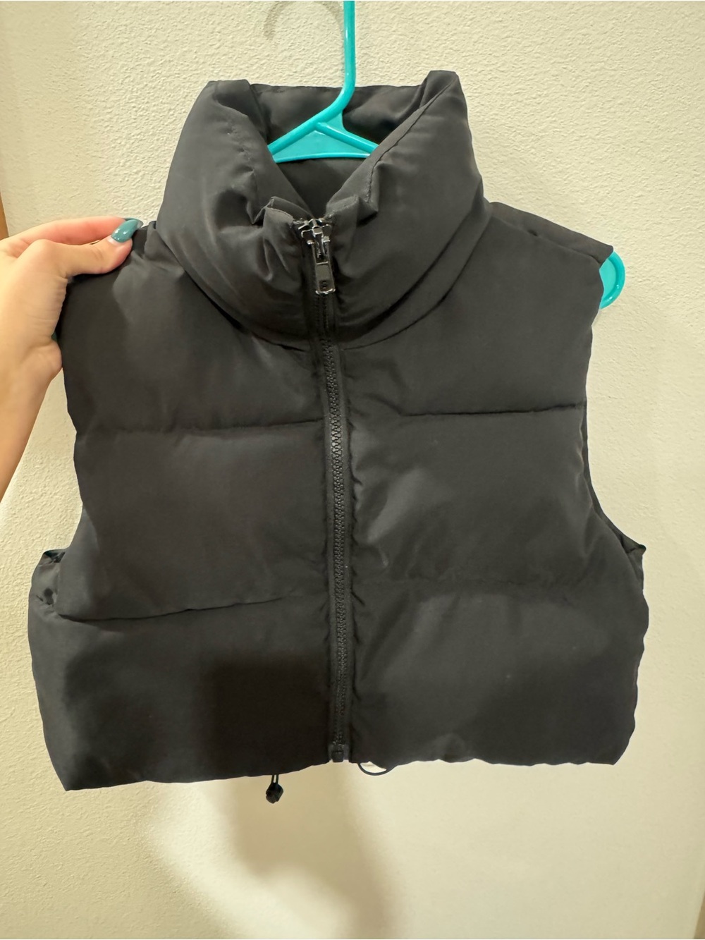 Womens Black Puffer Vest Jacket